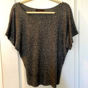 The Limited 🔲 Black & White Marbled Shortsleeved Sweater Top